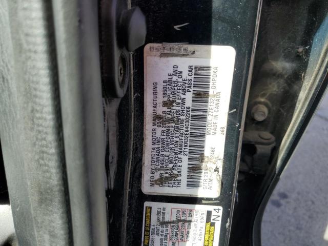 2T1KR32E64C302266 - 2004 TOYOTA COROLLA MA XR BLACK photo 12