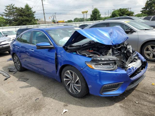 19XZE4F9XLE006177 - 2020 HONDA INSIGHT TOURING BLUE photo 4