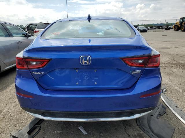 19XZE4F9XLE006177 - 2020 HONDA INSIGHT TOURING BLUE photo 6