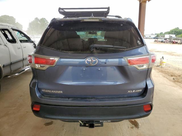 5TDJKRFHXGS234945 - 2016 TOYOTA HIGHLANDER XLE Mavi foto 6