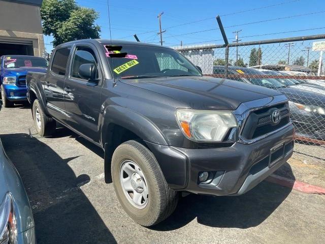 5TFJU4GN6EX052734 - 2014 TOYOTA TACOMA DOUBLE CAB PRERUNNER GRAY photo 1