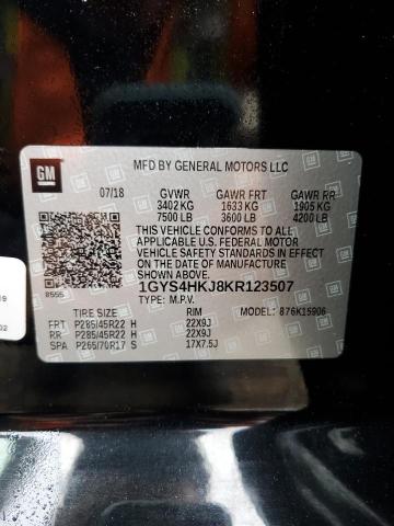 1GYS4HKJ8KR123507 - 2019 CADILLAC ESCALADE ESV LUXURY BLACK photo 13