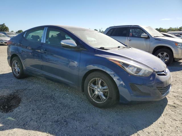 5NPDH4AEXFH584916 - 2015 HYUNDAI ELANTRA SE BLUE photo 4