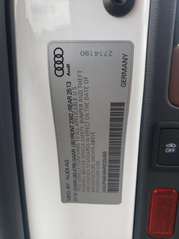 WAUFNAF46HN025489 - 2017 AUDI A4 PRESTIGE WHITE photo 12