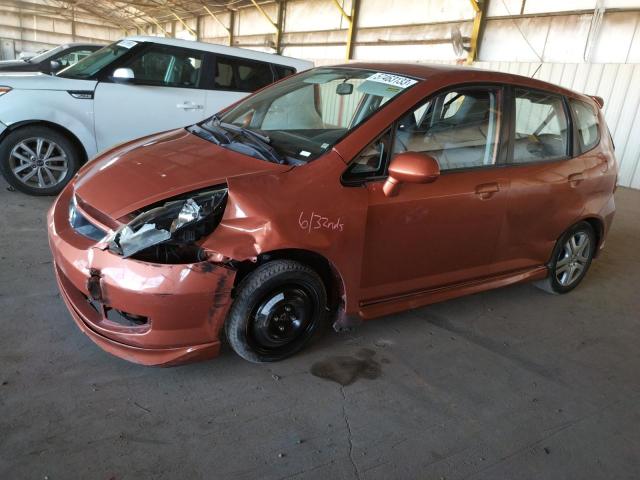 JHMGD37687S042931 - 2007 HONDA FIT S ნარინჯისფერი ფოტო 1