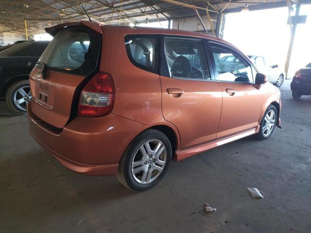 JHMGD37687S042931 - 2007 HONDA FIT S ნარინჯისფერი ფოტო 3