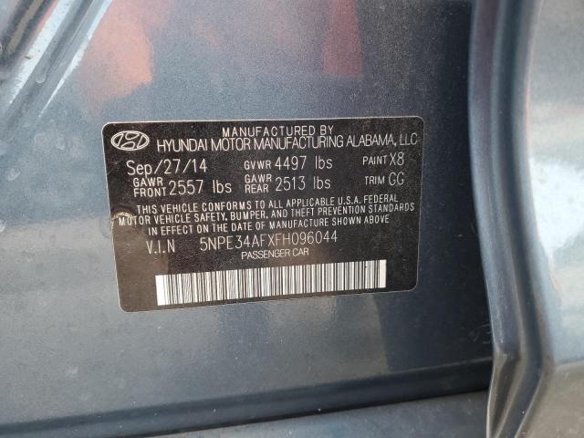 5NPE34AFXFH096044 - 2015 HYUNDAI SONATA SPORT BLUE photo 12