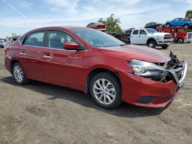 3N1AB7AP3JY257697 - 2018 NISSAN SENTRA S/S S RED photo 4