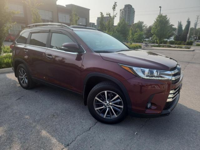 5TDJZRFH3KS733316 - 2019 TOYOTA HIGHLANDER SE MAROON photo 1