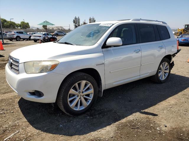 JTEEW41A982014395 - 2008 TOYOTA HIGHLANDER HYBRID WHITE photo 1