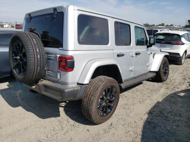 1C4JJXP6XNW213742 - 2022 JEEP WRANGLER U SAHARA 4XE SILVER photo 3