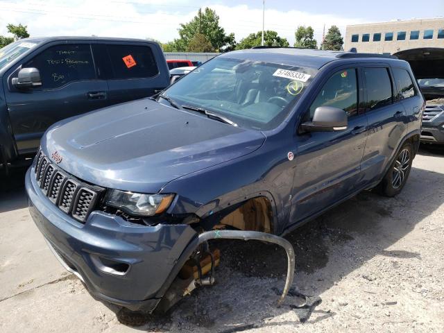 1C4RJFLT6MC766963 - 2021 JEEP GRAND CHER TRAILHAWK BLUE photo 1