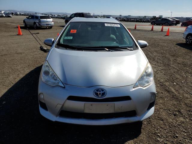 JTDKDTB3XE1077949 - 2014 TOYOTA PRIUS C SILVER photo 5