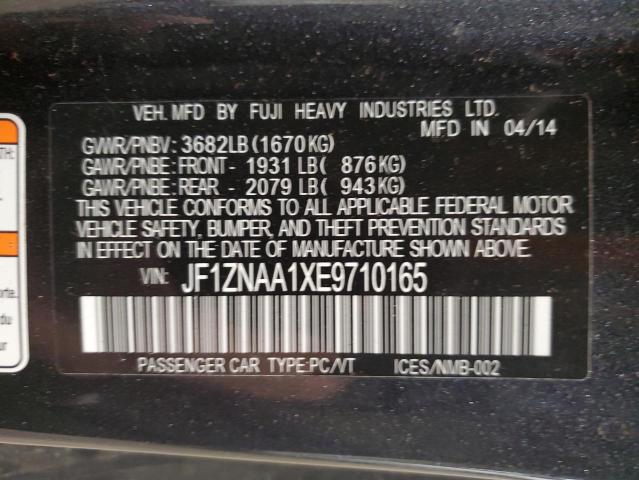 JF1ZNAA1XE9710165 - 2014 TOYOTA SCION FR-S CHARCOAL photo 12