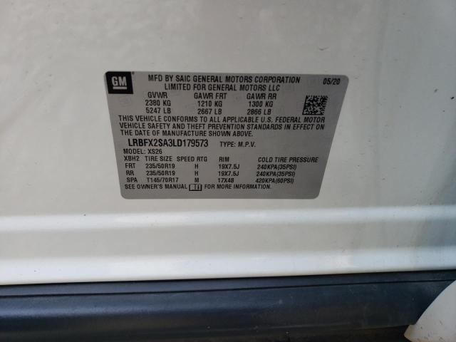 LRBFX2SA3LD179573 - 2020 BUICK ENVISION ESSENCE أبيض صورة 13