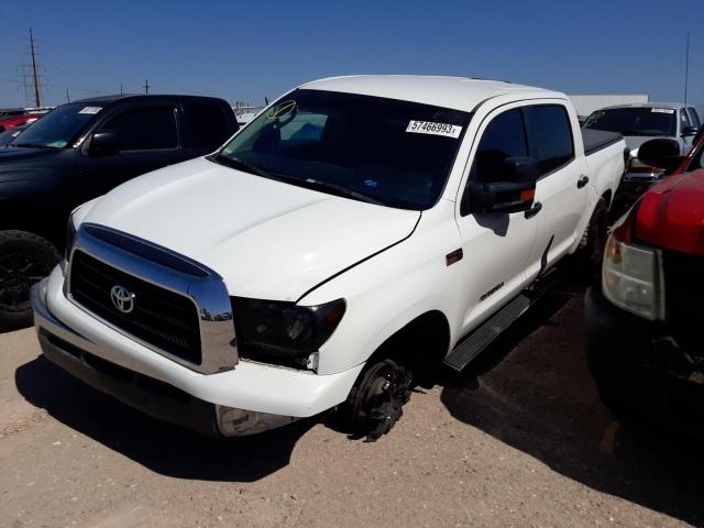 5TBEV54198S481181 - 2008 TOYOTA TUNDRA CREWMAX WHITE photo 1