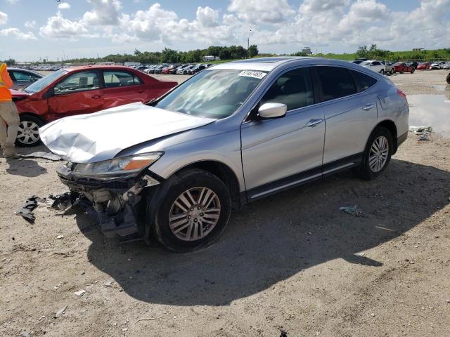 5J6TF3H59DL000851 - 2013 HONDA CROSSTOUR EXL SILVER photo 1