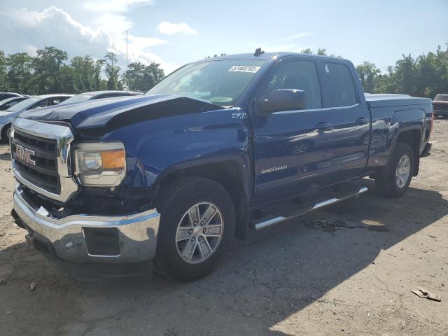 1GTV2UEC7EZ114414 - 2014 GMC SIERRA K1500 SLE BLUE photo 1