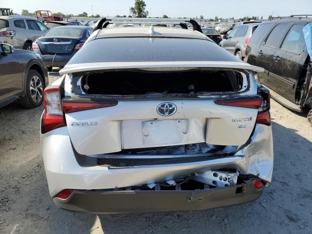 JTDKAMFU3N3167482 - 2022 TOYOTA PRIUS NIGHT SHADE SILVER photo 6