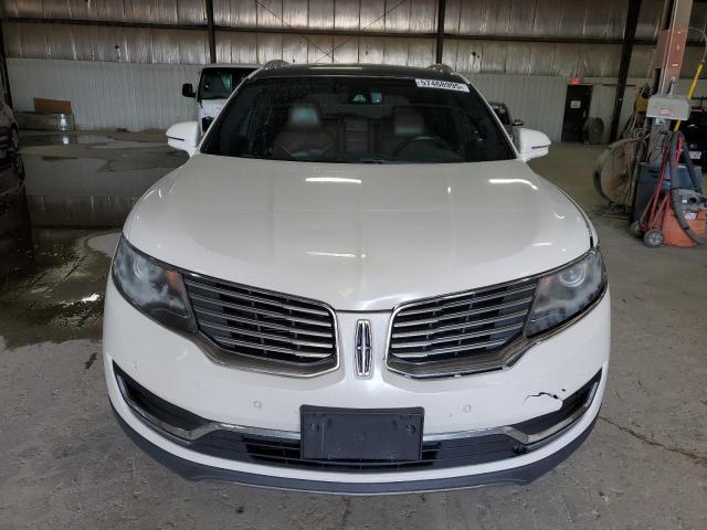2LMTJ8LR2GBL66568 - 2016 LINCOLN MKX RESERVE WHITE photo 5