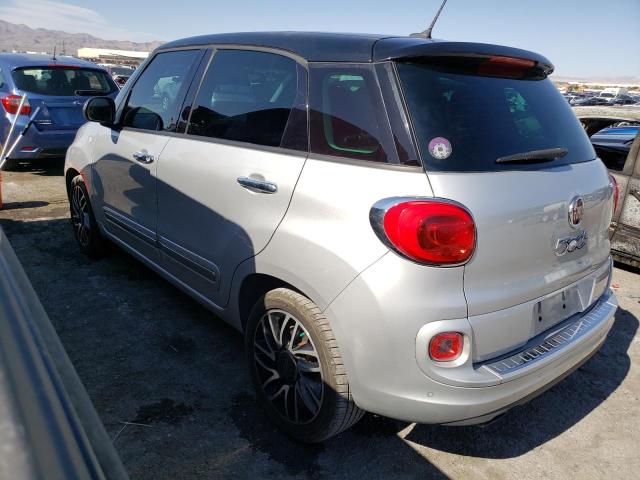 ZFBCFACH7EZ011599 - 2014 FIAT 500L LOUNGE SILVER photo 2