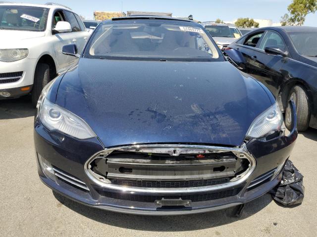 5YJSA1H10EFP44070 - 2014 TESLA MODEL S Կապույտ լուսանկար 5