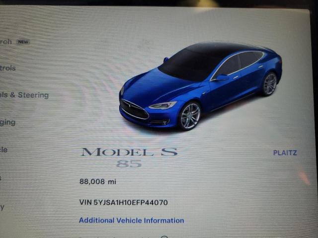 5YJSA1H10EFP44070 - 2014 TESLA MODEL S Կապույտ լուսանկար 9