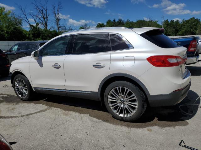 2LMPJ6LR9HBL31386 - 2017 LINCOLN MKX RESERVE WHITE photo 2