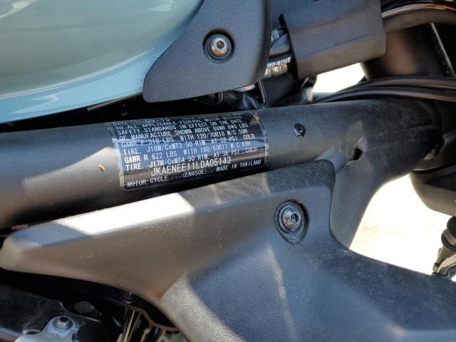 JKAENEE11LDA05143 - 2020 KAWASAKI EN650 E TWO TONE photo 10