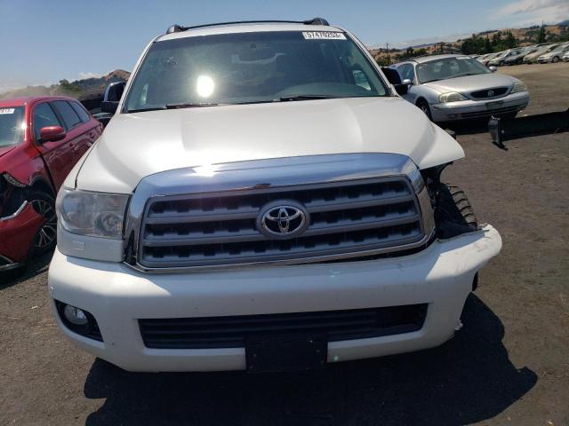 5TDDY5G1XBS049843 - 2011 TOYOTA SEQUOIA PLATINUM WHITE photo 5