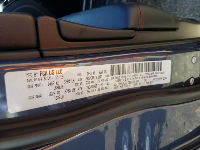 1C4RJFLG6LC206958 - 2020 JEEP GRAND CHER TRAILHAWK 蓝色 照片 10