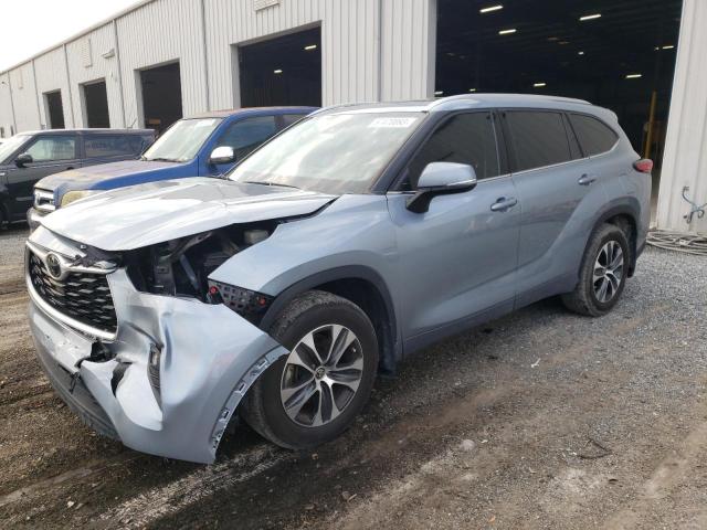 5TDGZRAH9MS085467 - 2021 TOYOTA HIGHLANDER XLE Mavi foto 1