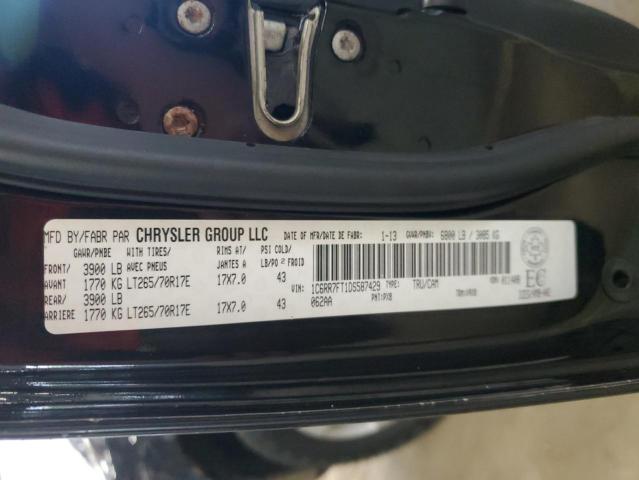 1C6RR7FT1DS587429 - 2013 RAM 1500 ST 黑色 照片 12