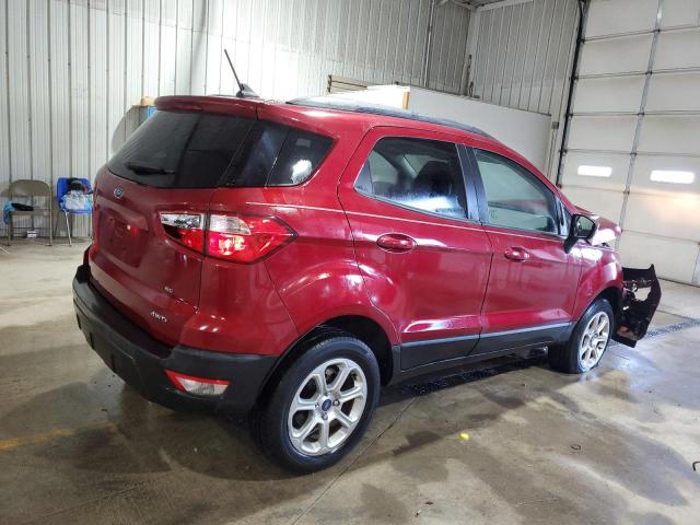 MAJ6S3GL3LC387254 - 2020 FORD ECOSPORT SE 勃艮第红 照片 3