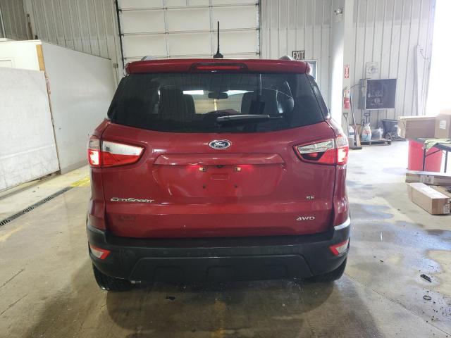 MAJ6S3GL3LC387254 - 2020 FORD ECOSPORT SE 勃艮第红 照片 6