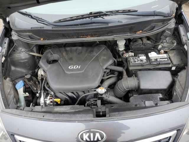 KNADN4A37D6242397 - 2013 KIA RIO EX GRAY photo 11