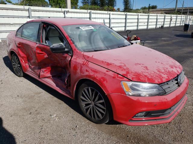 3VWD17AJ9GM285705 - 2016 VOLKSWAGEN JETTA SPORT RED photo 1