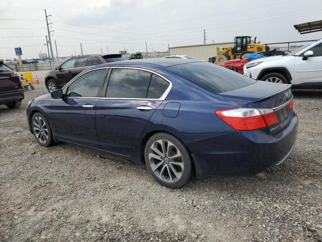 1HGCR2F56EA049434 - 2014 HONDA ACCORD SPORT BLUE photo 2