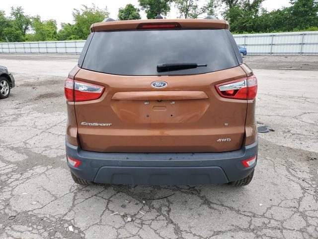 MAJ6S3GL9KC296777 - 2019 FORD ECOSPORT SE BROWN photo 6