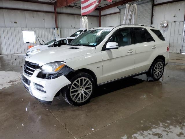 4JGDA5HBXCA013141 - 2012 MERCEDES-BENZ ML 350 4MATIC WHITE photo 1