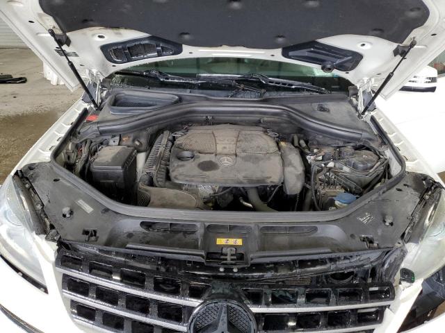 4JGDA5HBXCA013141 - 2012 MERCEDES-BENZ ML 350 4MATIC WHITE photo 12