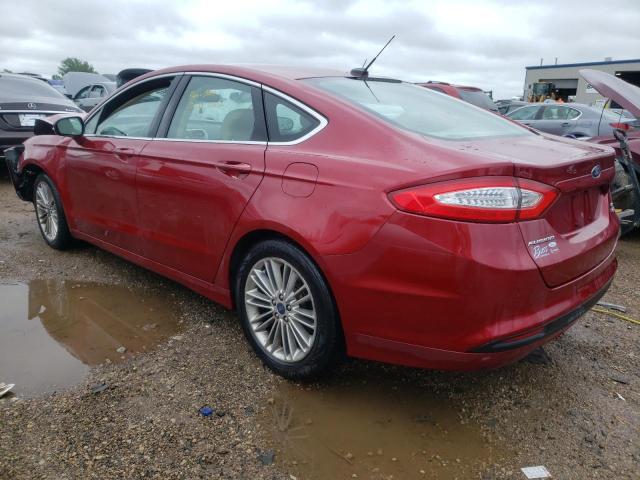 3FA6P0HD4ER217920 - 2014 FORD FUSION SE RED photo 2