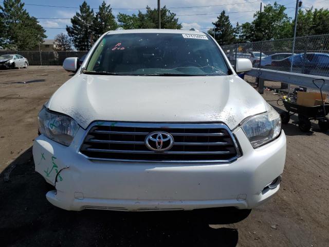 JTEDS42A882004432 - 2008 TOYOTA HIGHLANDER LIMITED WHITE photo 5