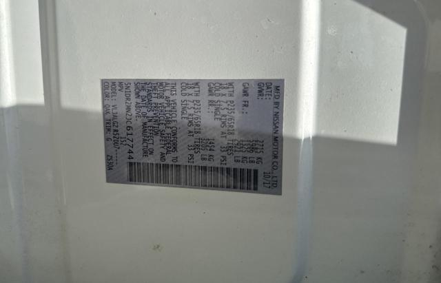 5N1DR2MN2JC617744 - 2018 NISSAN PATHFINDER S თეთრი ფოტო 10