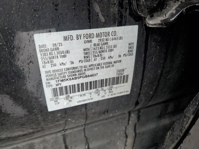 1FM5K8AB5PGB84637 - 2023 FORD EXPLORER POLICE INTERCEPTOR 黑色 照片 13