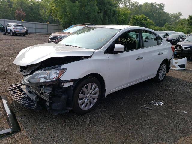 3N1AB7AP3HY319089 - 2017 NISSAN SENTRA S WHITE photo 1