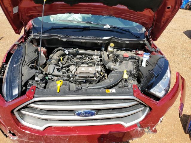 MAJ3S2GE0MC447409 - 2021 FORD ECOSPORT SE RED photo 11