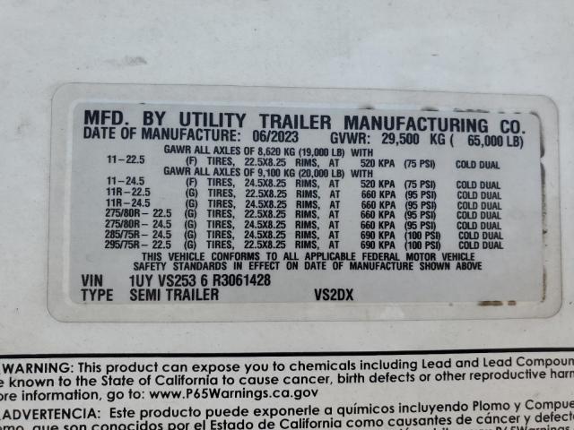 1UYVS2536R3061428 - 2024 UTILITY VS2DX თეთრი ფოტო 10