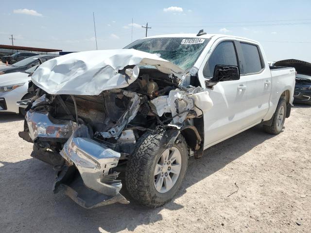 1GCUYDED2MZ338482 - 2021 CHEVROLET SILVERADO K1500 LT WHITE photo 1