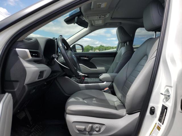 5TDGZRBH7NS589533 - 2022 TOYOTA HIGHLANDER XLE WHITE photo 7